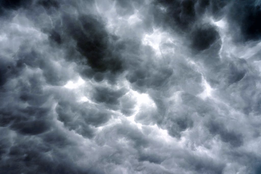 View of Dark Storm Clouds